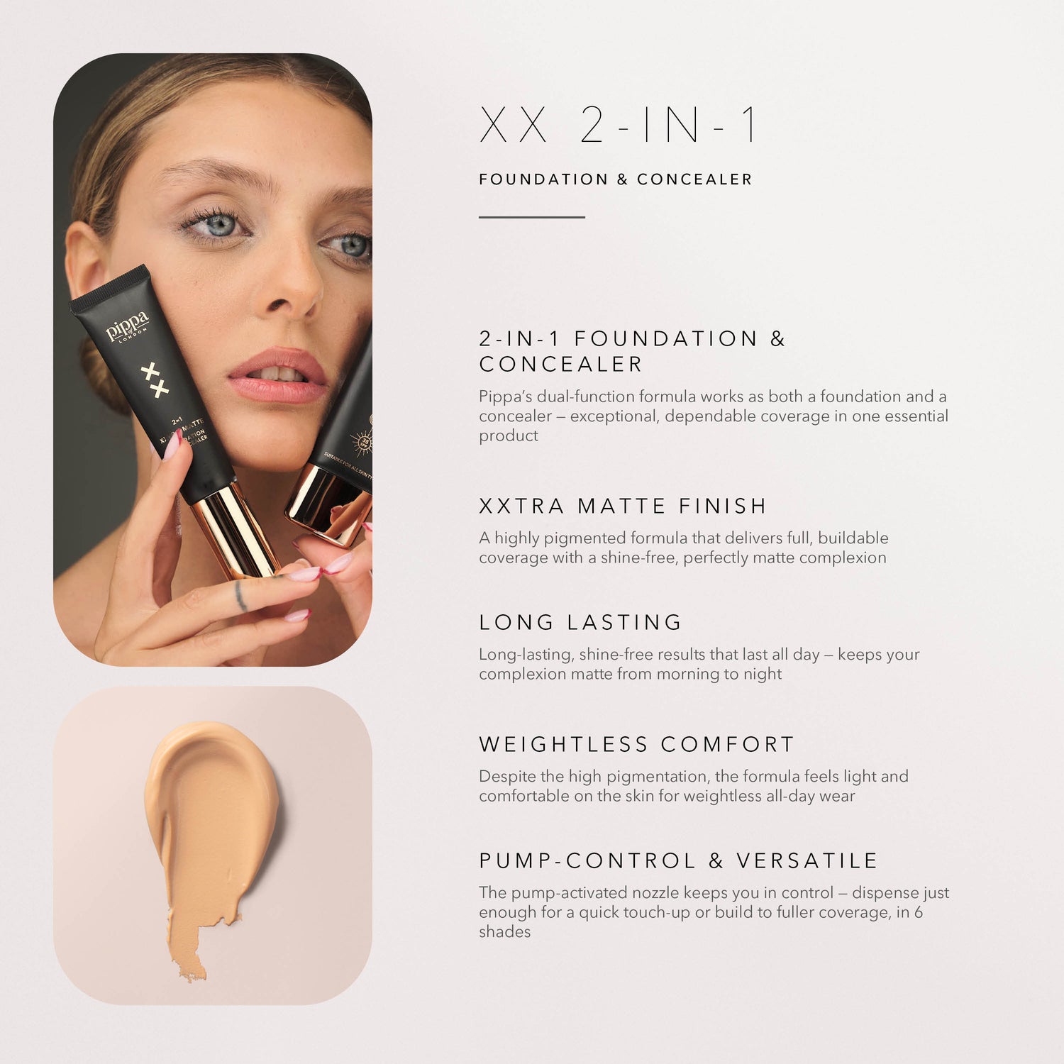 XX 2-in-1 Foundation & Concealer 234 - Nude